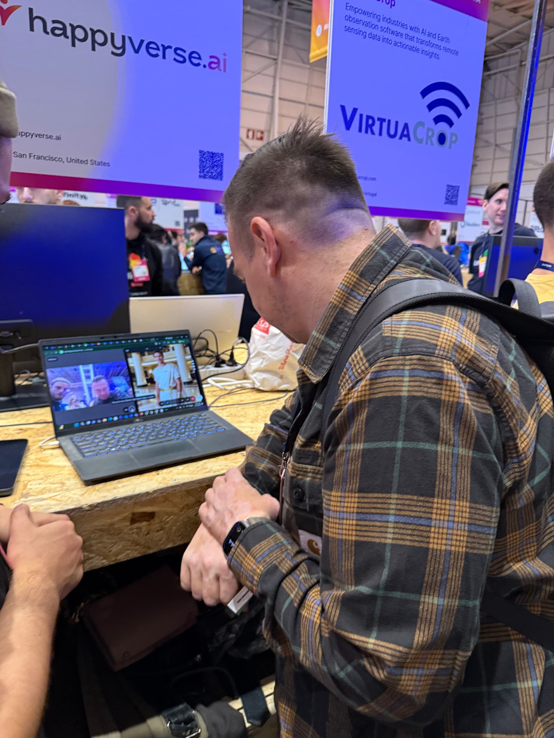 Happyverse booth at Web Summit