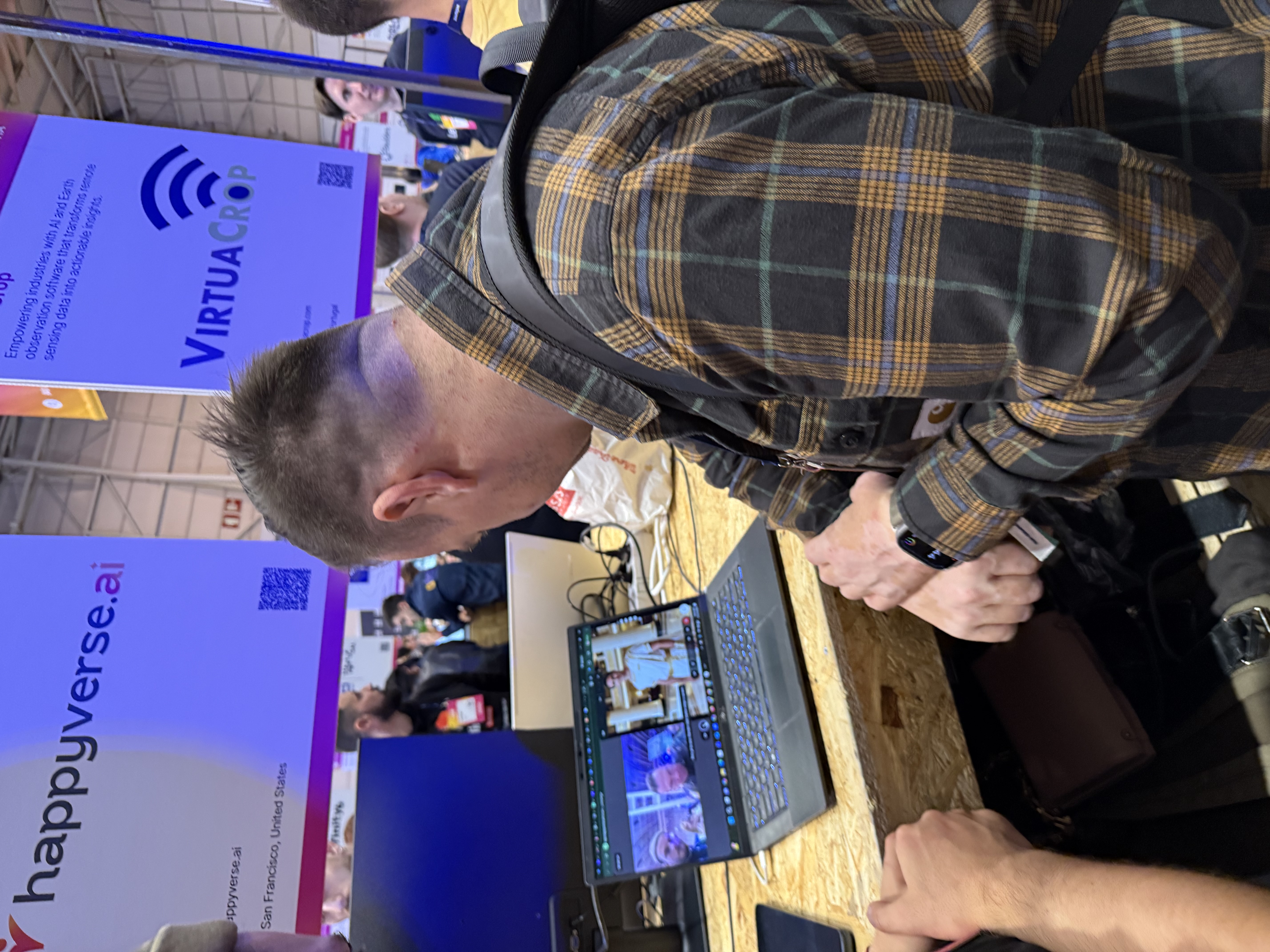 Happyverse booth at Web Summit